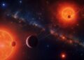 Ontdekking van drie planeten bij twee sterren