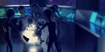 Vreemde aliens starten studie aan andere kant van de Galaxy