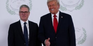 Starmer: Vrede in Gaza onmogelijk zonder Trump