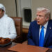 Trump en emir van Qatar bespreken veiligheid in Midden-Oosten op Air Force One