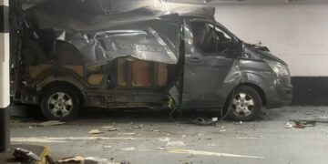 Explosie in ondergrondse parkeergarage: één gewonde.