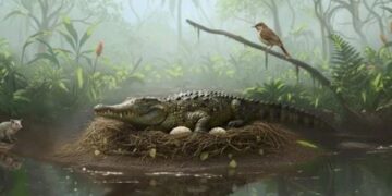 Krokodillen in Australië klimmen en jagen als luipaarden in bomen