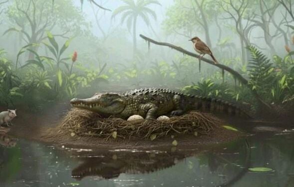 Krokodillen in Australië klimmen en jagen als luipaarden in bomen