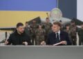 Zelensky en Macron ondertekenen memorandum voor Oekraïens leger