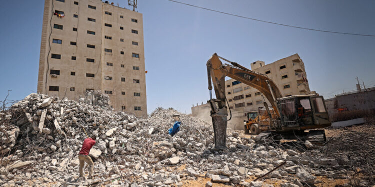 Deelname internationale vredesmacht in verdeling Gaza in Groene en Rode zone met IDF