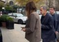 Lunch voor Nicolas Sarkozy en Carla Bruni na vrijlating van voormalige president