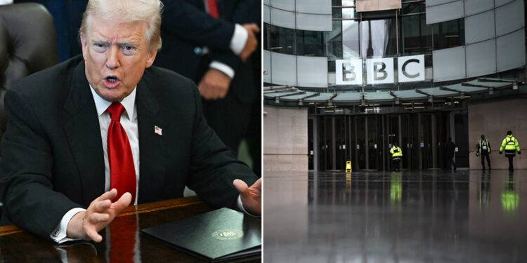 Trump dreigt met juridische stappen tegen BBC na verontschuldigingen.