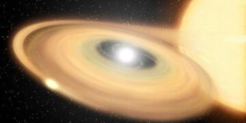 Explosie vernietigt twee sterren, zichtbaar aan hemel van de aarde