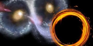 Eerste superzware zwarte gat ontdekt, op de vlucht!