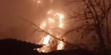 Brand in Russisch oliepakhuis na aanval met Oekraïense drone