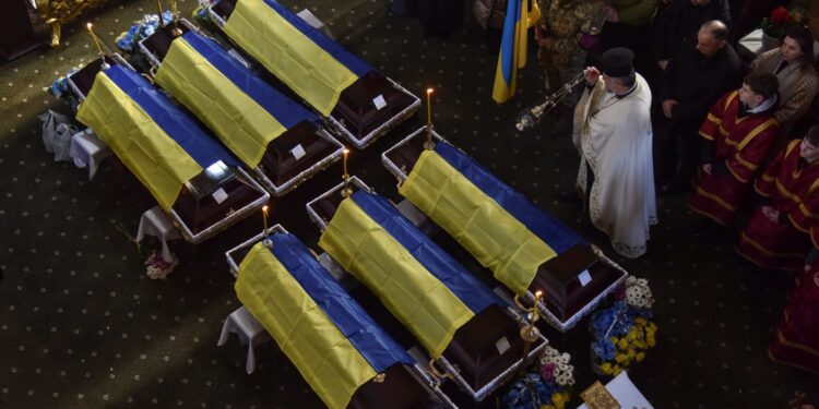 Oekraïne ontvangt 1.003 lichamen van gesneuvelde soldaten