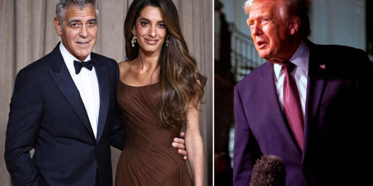 Trump en Clooneys kiezen voor Frankrijk vanwege immigratieprobleem