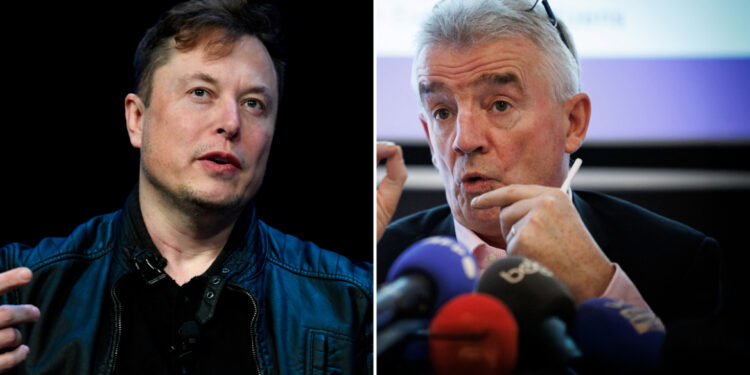 Verbale strijd tussen Musk en Ryanair CEO escaleert: ‘Je bent een idioot’