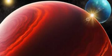 Reusachtige exoplaneet met megamaan ontdekt in verre sterrenstelsels