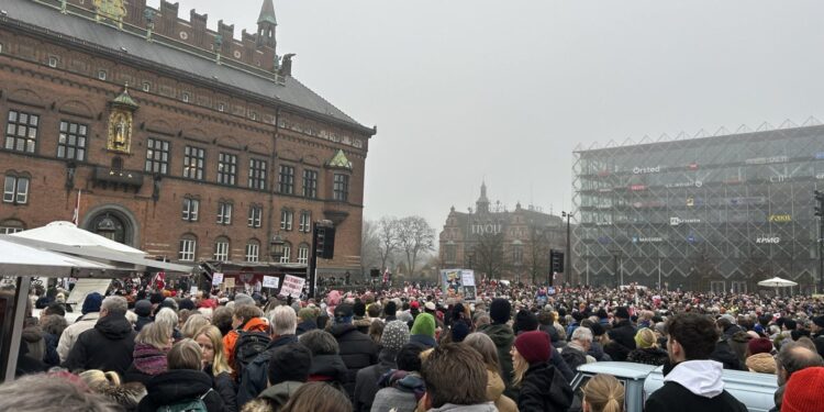 Demonstraties in Kopenhagen voor Groenland