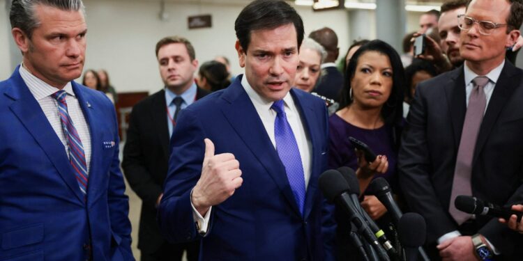 Rubio: Controle over Venezuela’s overgangsleiderschap dichtbij oliedeal.