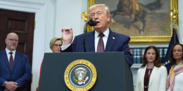 Trump’s tumultueuze jaar als president: een buitengewone persconferentie.