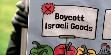 Politie onderzoekt niet activisten die deur-tot-deur gaan om aankoop Israëlische producten te stoppen.