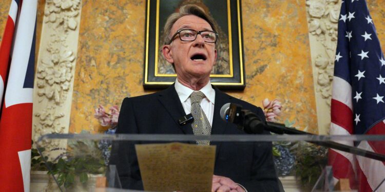 Mandelson onderging ‘grondige’ screening voor rol als ambassadeur VS, zegt ex-MI6 baas