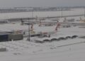 Problemen op luchthaven Wenen door sneeuwval