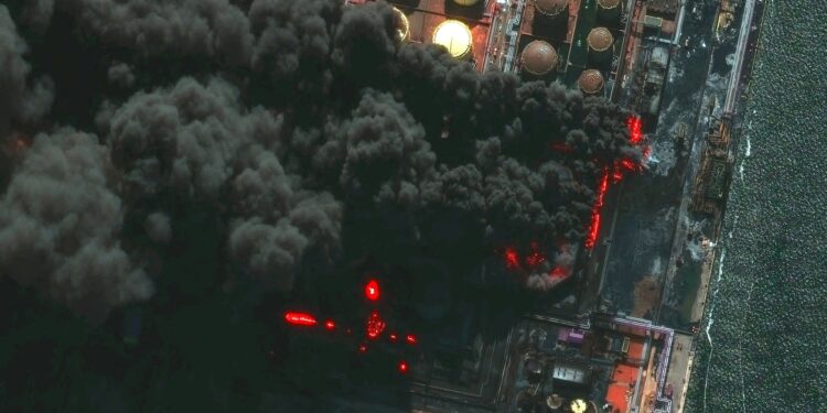 Brand in oliekritische haven Ust-Luga onder controle