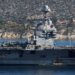 Herstel en bevoorrading van USS Gerald R. Ford in Souda