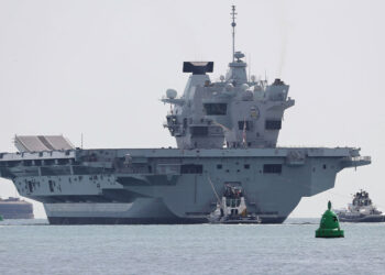 Vliegdekschip HMS Prince of Wales in paraatheid