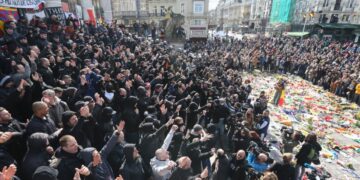 Herdenking van 10 jaar jihadistische aanslagen in Brussel