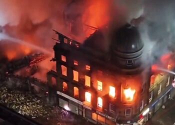 Grote brand verwoest centraal station Glasgow