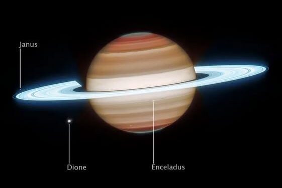 Samenwerking ruimtetelescopen levert meesterportret Saturnus op