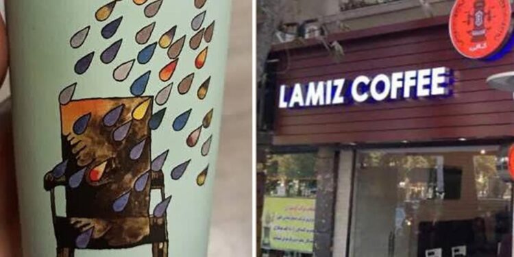 Ophef over koffieontwerp met verwijzing naar Khamenei in Teheran