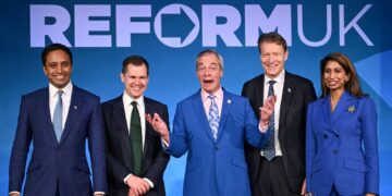 Reform UK behoudt voorsprong in peiling na ruzie met YouGov.