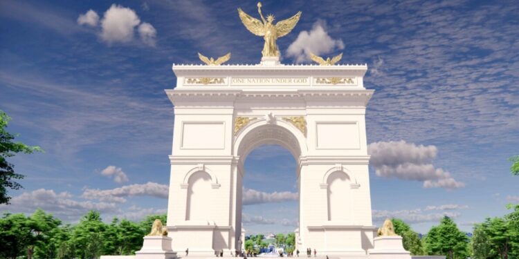 Trump’s plan voor gigantische boog in Washington onthuld