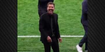De omstreden viering van Diego Simeone na overwinning Atletico Madrid op Barcelona