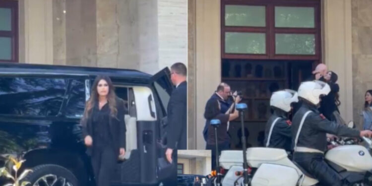 Ontmoeting tussen Kimberly Guilfoyle en Eddie Rama in Tirana