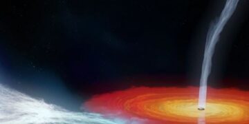 De verbluffende ‘fontein’ van een zwart gat met tienduizend sterrenkracht