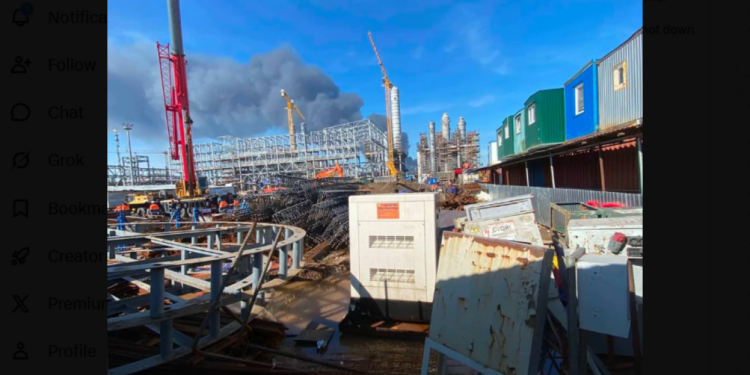 Oekraïense drone beschadigd oliepijpleiding in Primorsk, Rusland