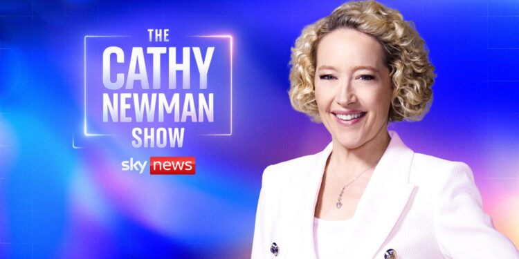 Nieuwe talkshow met Cathy Newman op Sky News.