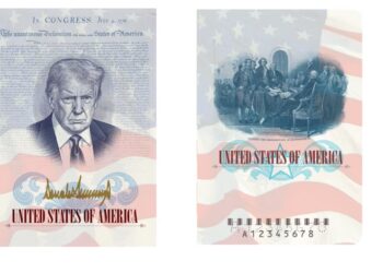 Nieuwe paspoorten met gezicht van Donald Trump in de VS