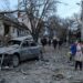Dodelijke droneaanval in Kherson door Oekraïense troepen.