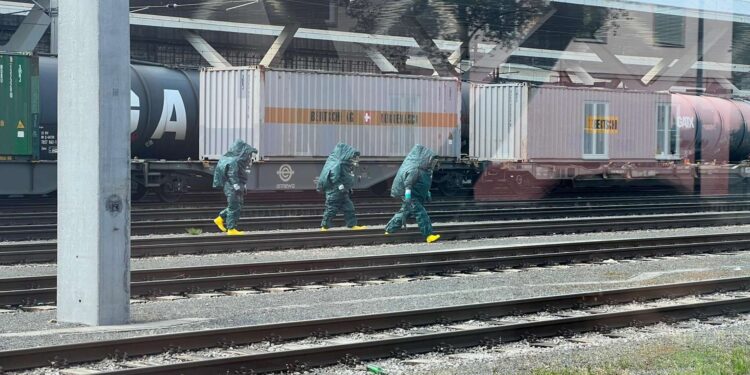 Chemische lekkage uit goederentrein in Salzburg