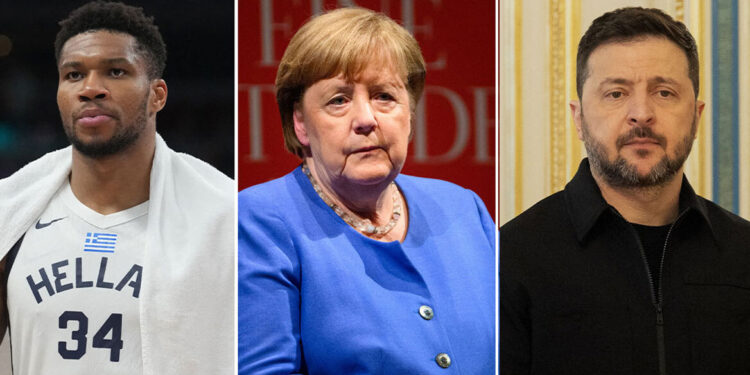 Eervolle onderscheiding voor Antetokounmpo, Merkel en Zelensky