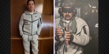 Rubio in Maduro’s uniform gefotografeerd in Air Force One