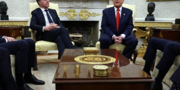 Ontmoeting tussen Rutte en Trump in het Witte Huis