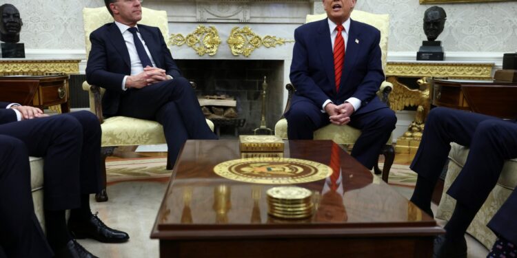 Ontmoeting tussen Rutte en Trump in het Witte Huis