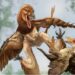 Dinosaurus met vliegend pak lokte vogels in hinderlaag