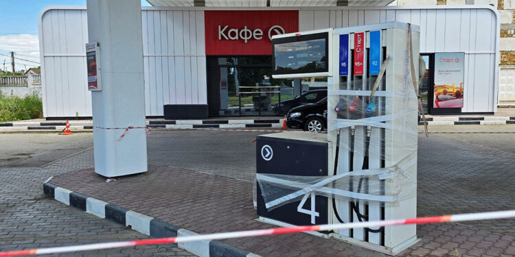 Grote tekorten na aanvallen op Krimse benzinestations