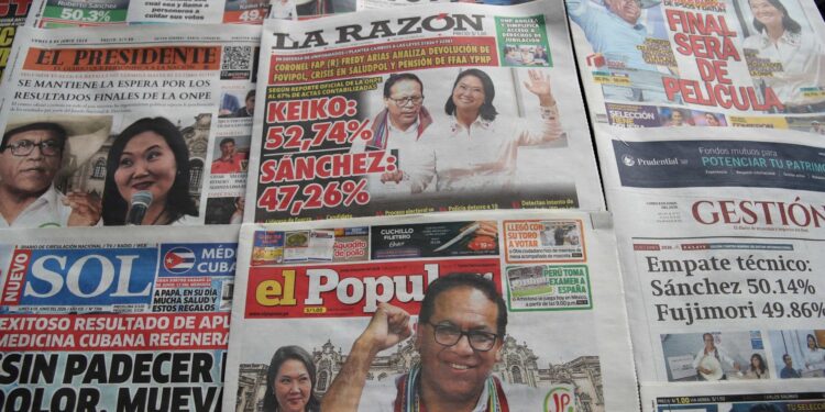 Linkse kandidaat leidt in omstreden presidentsverkiezingen in Peru