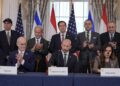 Tripartiete overeenkomst tussen VS, Israël en Libanon ondertekend in Washington