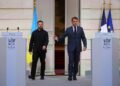 Ontmoeting met Zelensky in Londen door Macron, Mertz en Starmer